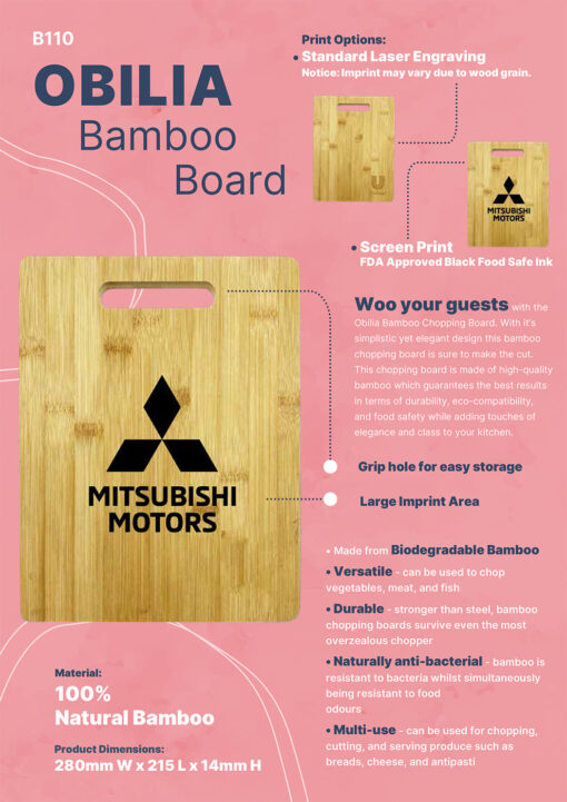 Obilia Bamboo Chopping Board - Image 4